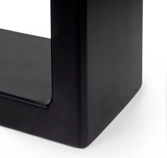 Gambe da tavolo Square rettangolari 72x60 cm in acciaio verniciato nero