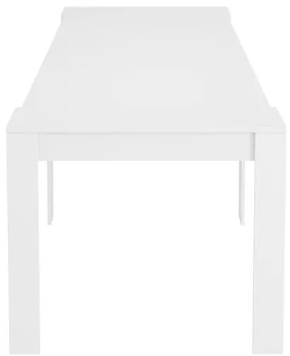 Tavolo consolle allungabile da pranzo in legno bianco per cucina design moderno