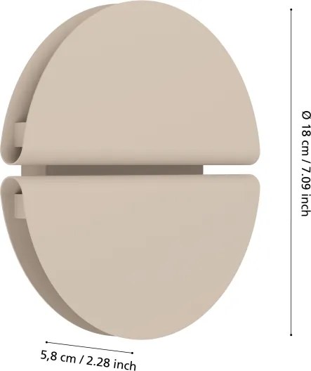 Eglo 902121 - Applique LED da esterno PIANOSA LED/4,5W/230V IP44 beige
