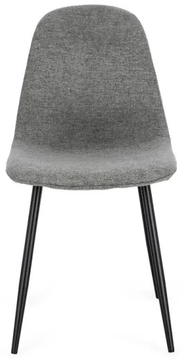 Sedia Da Pranzo Per Interni New Irelia Nero E Grigio Bizzotto