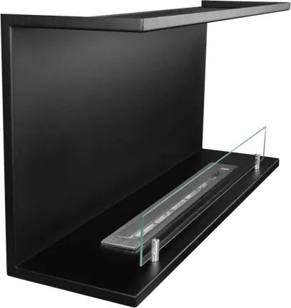 Camino a bioetanolo da incasso Trifacciale biocamino a 3 lati aperti 90x45 cm TREVI 90