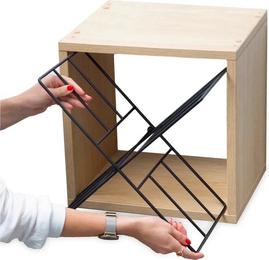 Portabottiglie in frassino di colore naturale numero di bottiglie 12 36,5x36x29 cm Macon - Compactor