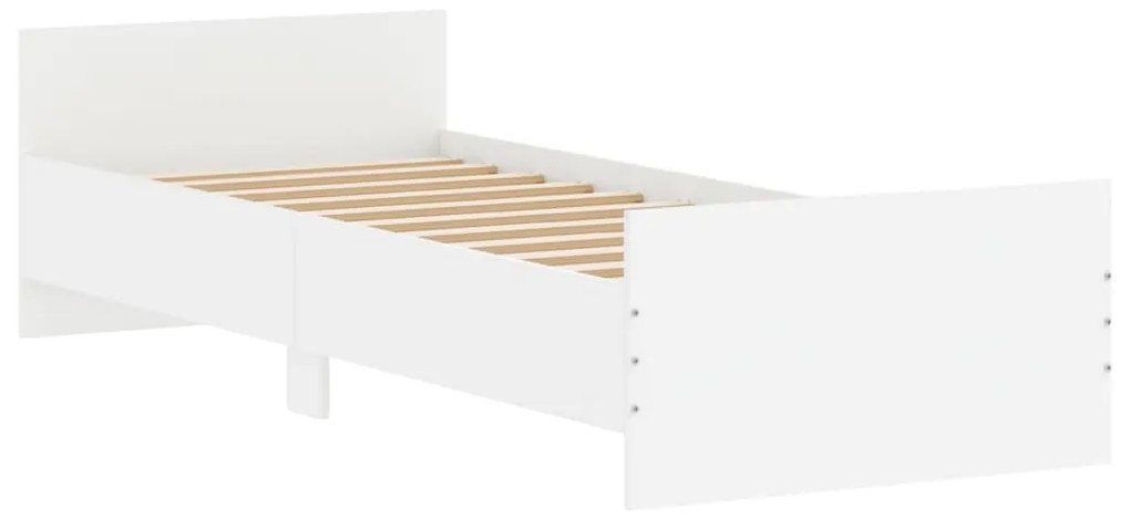Giroletto bianco 75x190 cm small single in legno multistrato