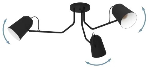Eglo 900188 - Lampadario a plafone LORETO 3xE27/25W/230V