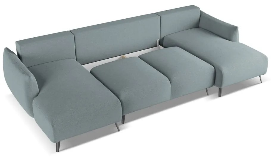 Divano angolare azzurro Malie – Makamii
