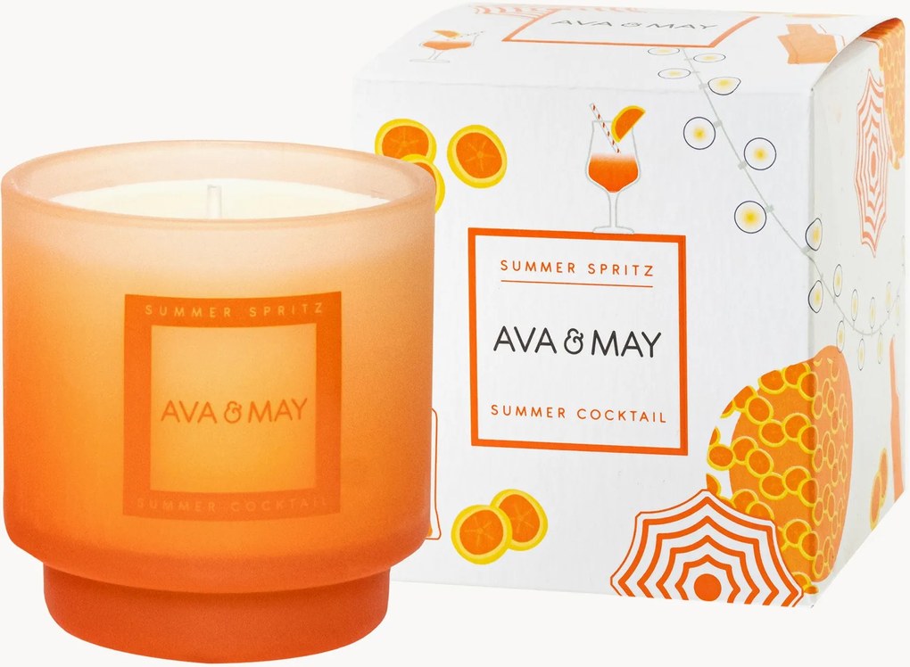 Candela profumata Summer Spritz (arancia amara, vino spumante, vaniglia)