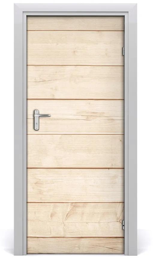 Adesivo per porta Sfondo di legno 75x205 cm