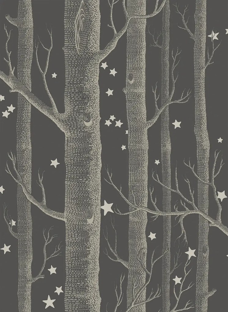 Tapete Woods & Stars von Cole & Son - Charcoal