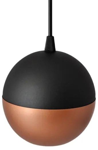 Lampadario LED a sospensione con filo MIDWAY 3xGU10/4,8W/230V nero/rame