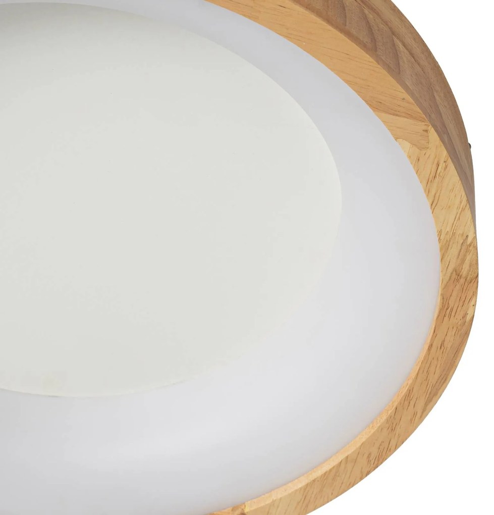 Lucande Plafoniera a LED Samvel, Ø 40 cm, legno