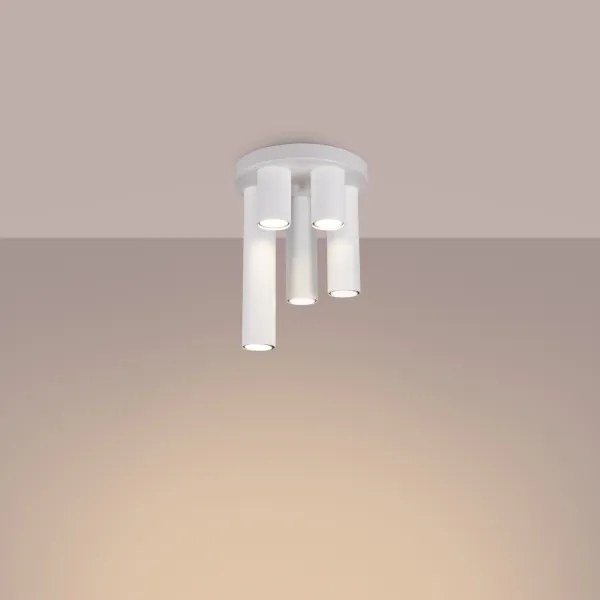 Sollux SL.1465 - Faretto LAGOS 5xGU10/10W/230V bianco