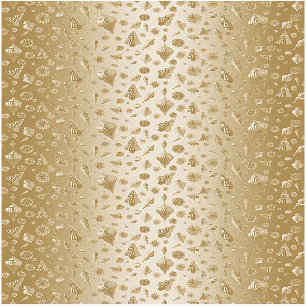 Tovaglia jacquard Mille Merry Degrade Or