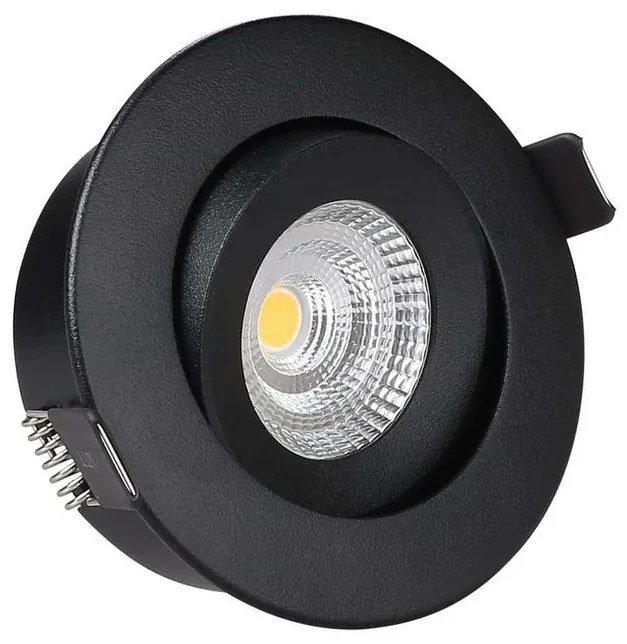 Downlight Spot da Incasso 7W 3000K Tilt Nero - Antidark