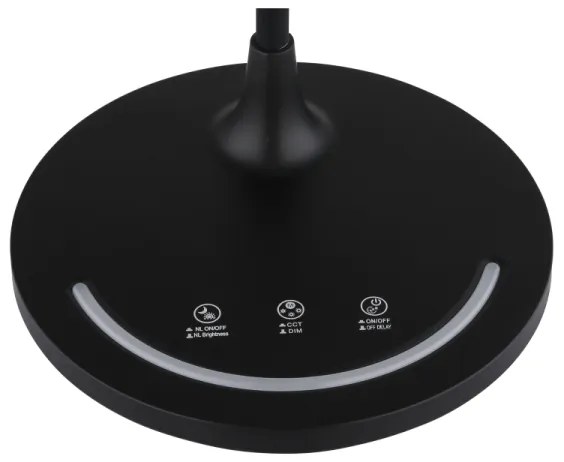 Globo 58483 - Lampada da tavolo touch dimmerabile KENNY LED/12W/230V nera