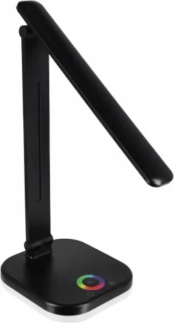 Lampada da tavolo dimmerabile LED RGBW con ricarica wireless LED/7W/5V USB nera