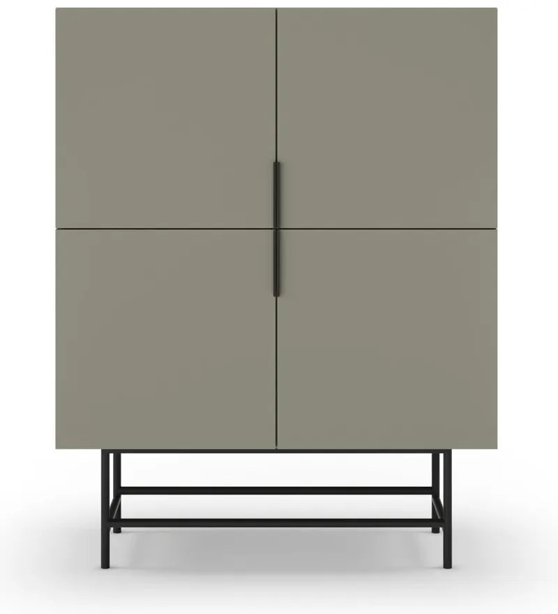 Mobile verde-grigio 100x128 cm Eldia - Marckeric