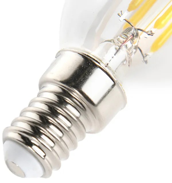 Set di 5 lampadine LED a candela dimmerabili E14 B35 5W 380lm 2700K