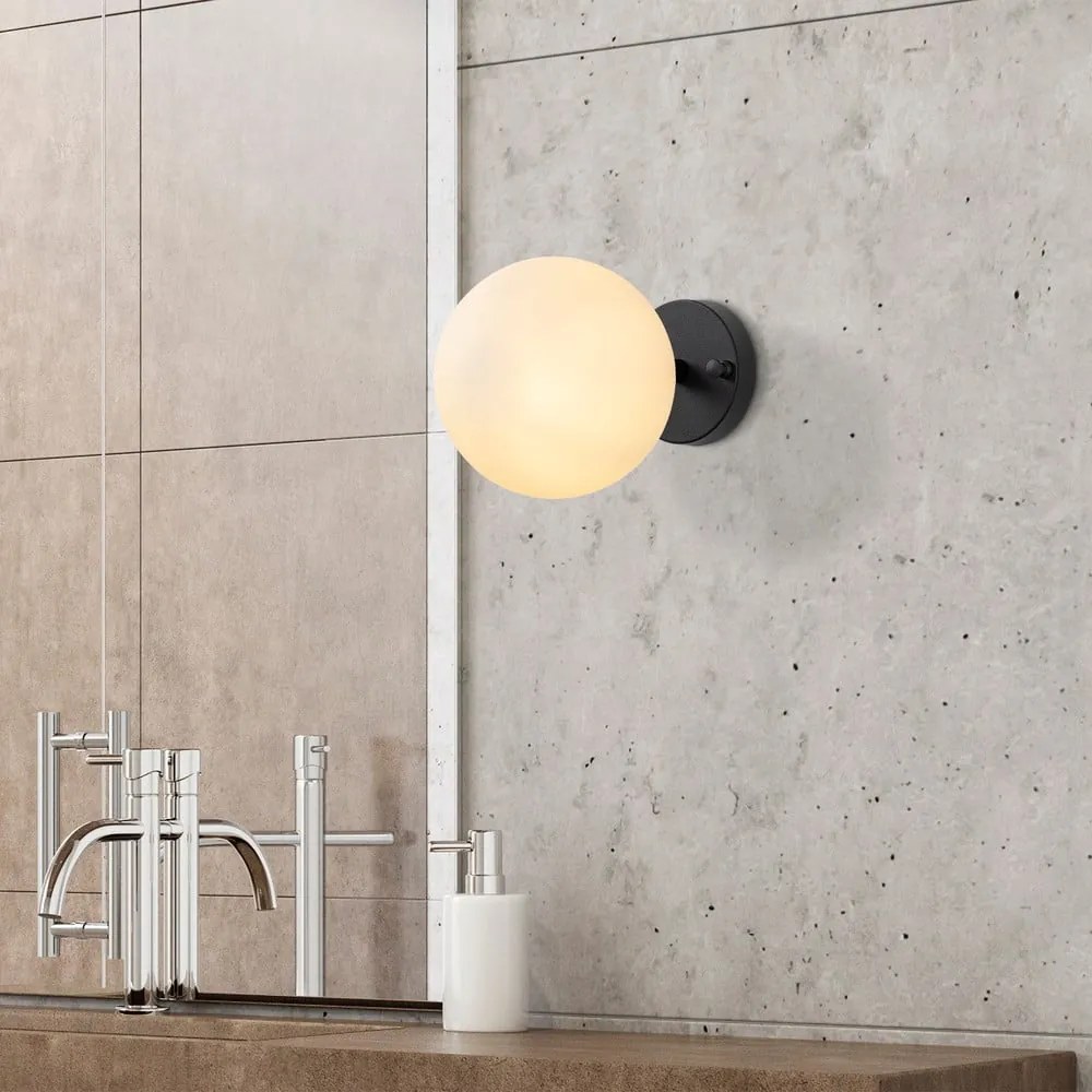 Lampada da parete bianca e nera ø 15 cm Atmaca - Opviq lights