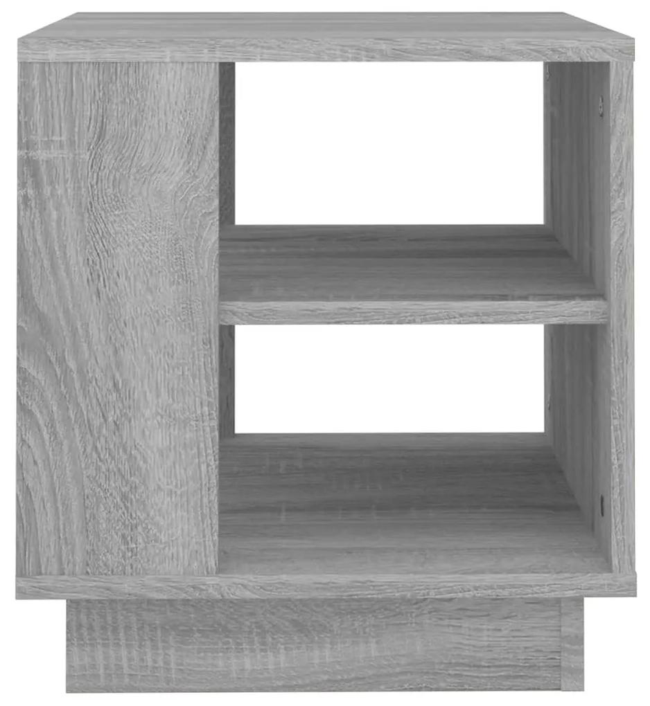 Tavolino da salotto grigio sonoma 40x40x43 cm legno multistrato
