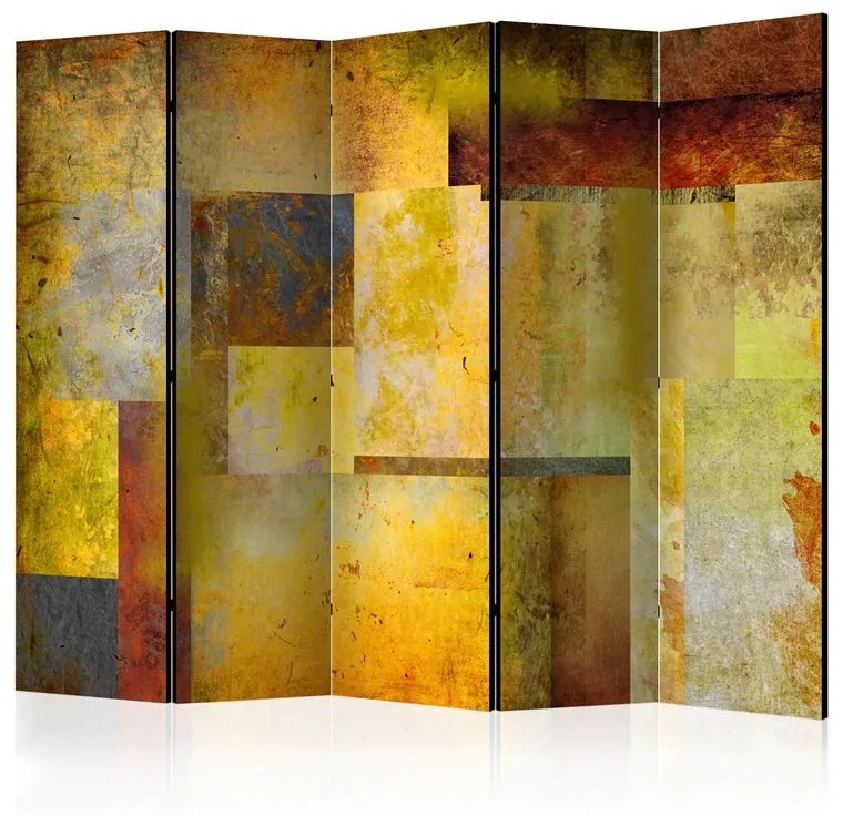 Paravento Orange Hue of Art Expression II [Room Dividers]