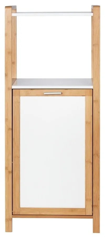 Mensola da bagno in bambù di colore bianco-naturale 40x95 cm Finja - Wenko