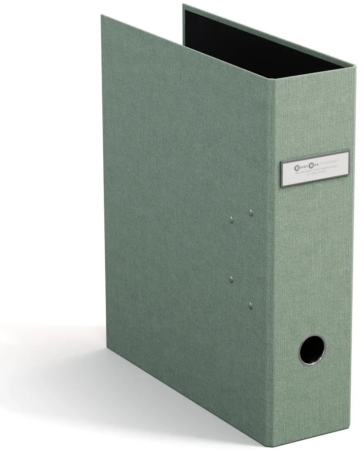Organizer verde in cartone per documenti Archie Canvas Paper Laminate – Bigso