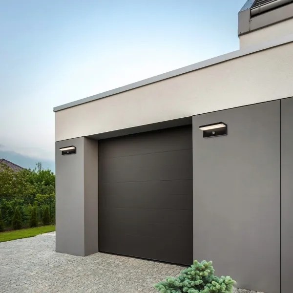 Rabalux 77115-Applique da esterno con sensore ZARAGOZA LED/9W/230V IP54 nero