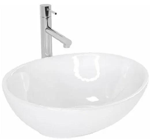 REA-U0133 - Lavabo da appoggio SOFIA 34,5x41 cm ceramica/bianco lucido