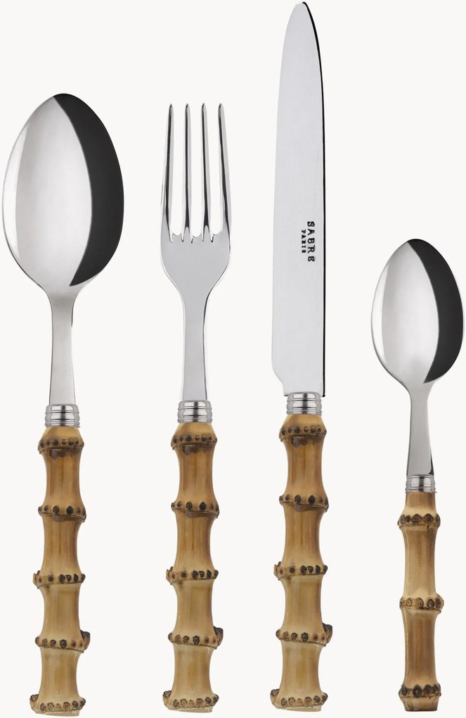 Set di posate in legno di bambù Panda, varie misure