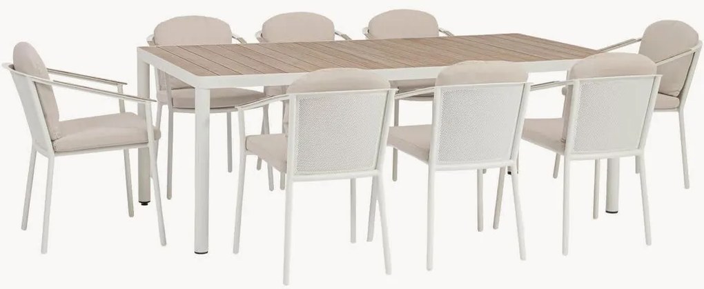 Salotto da giardino Ulises, set da 9