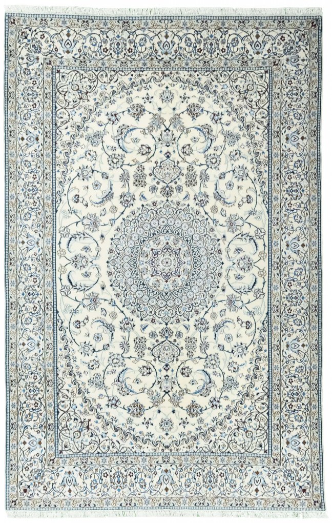 Nain Tappeto 310 x 200 Beige (Iran) Annodato A Mano