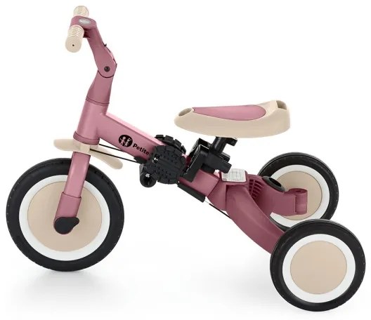 PETITE&MARS - Triciclo per bambini 5in1 TURBO Dusty Rosa