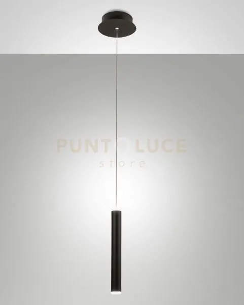 Prado lampada a sospensione nero 1 luce a led 3000k - 6,5w - 720 lm...
