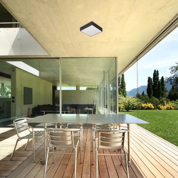 Rabalux - Plafoniera LED da soffitto LED/18W/230V 3000-6000K IP44 nera