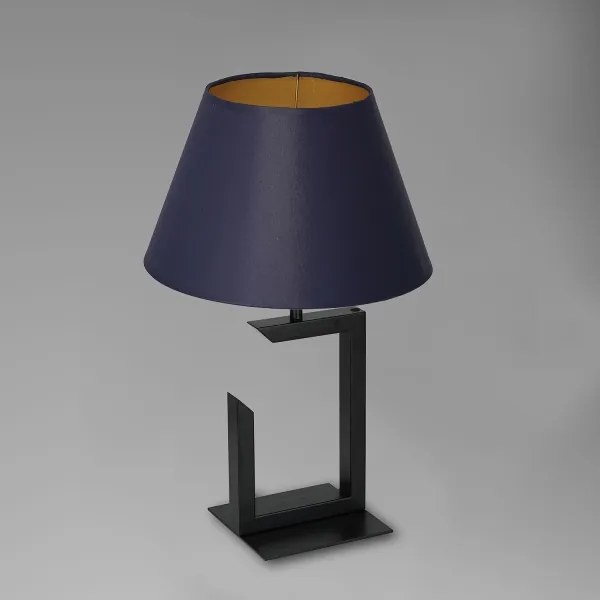 Lampada da tavolo 1xE27/60W/230V 45 cm blu/oro