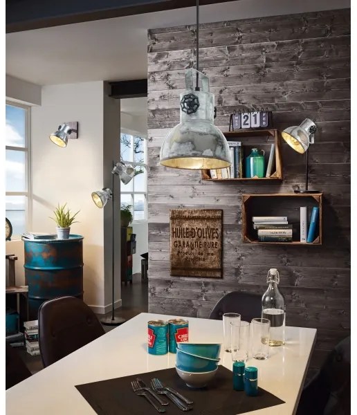 Eglo 49619 - Lampadario a sospensione con filo BARNSTAPLE 1xE27/40W/230V