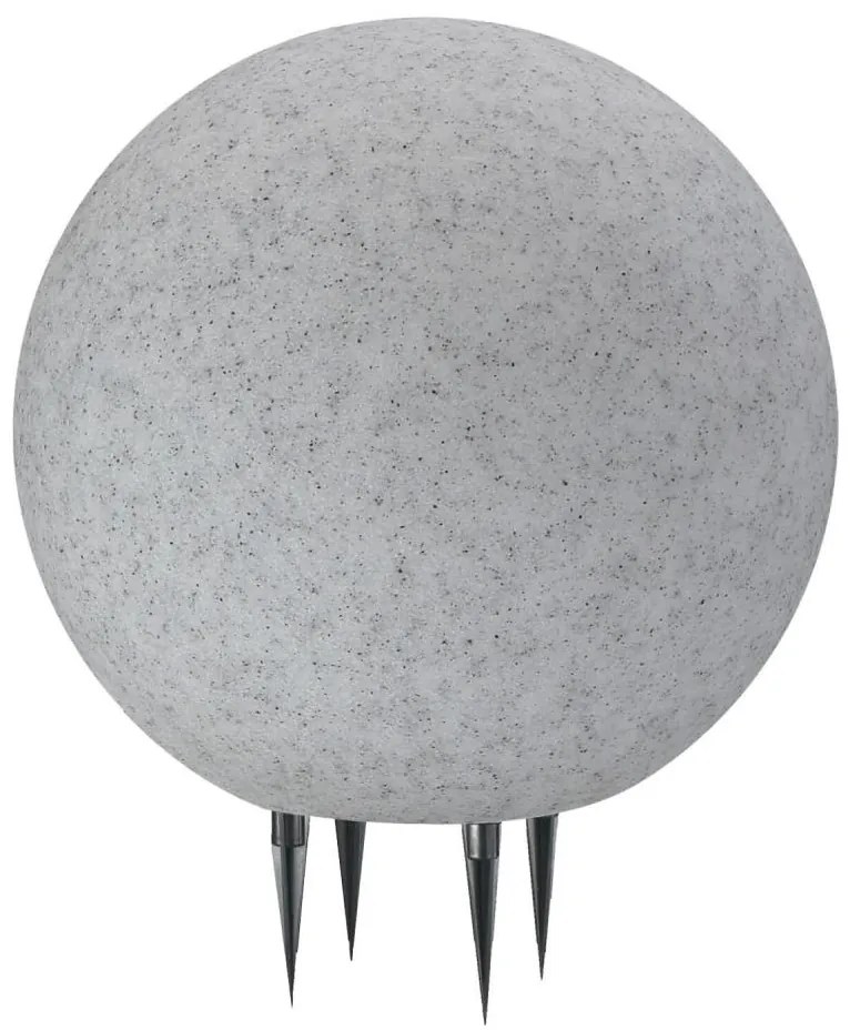 Lampada da esterno ARGENTO 1xE27/15W/230V diametro 30 cm IP65 grigio