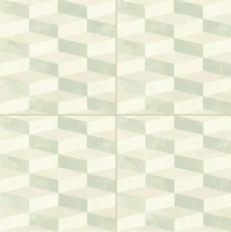 Mutina Azulej Cubo Piastrella Smaltata Cm 20x20 Gres Porcellanato Bianco