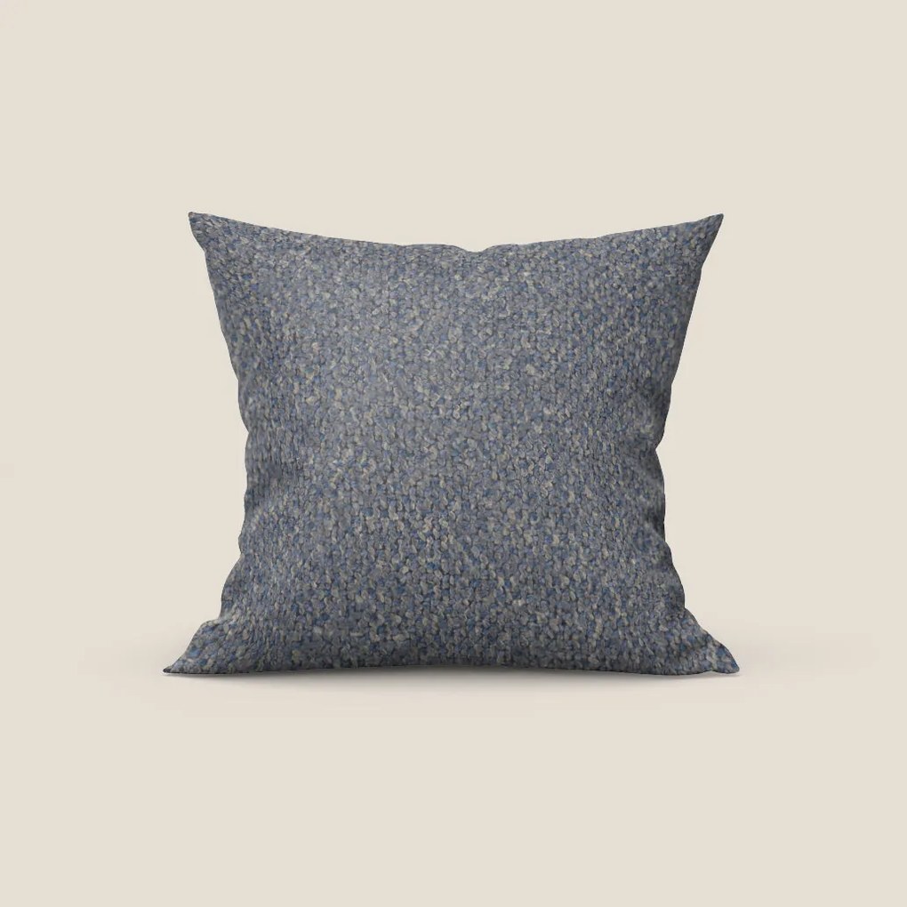 Sonic cuscino disponibile in diversi colori realizzato in pregiato bouclé smacchiabile T12 blu