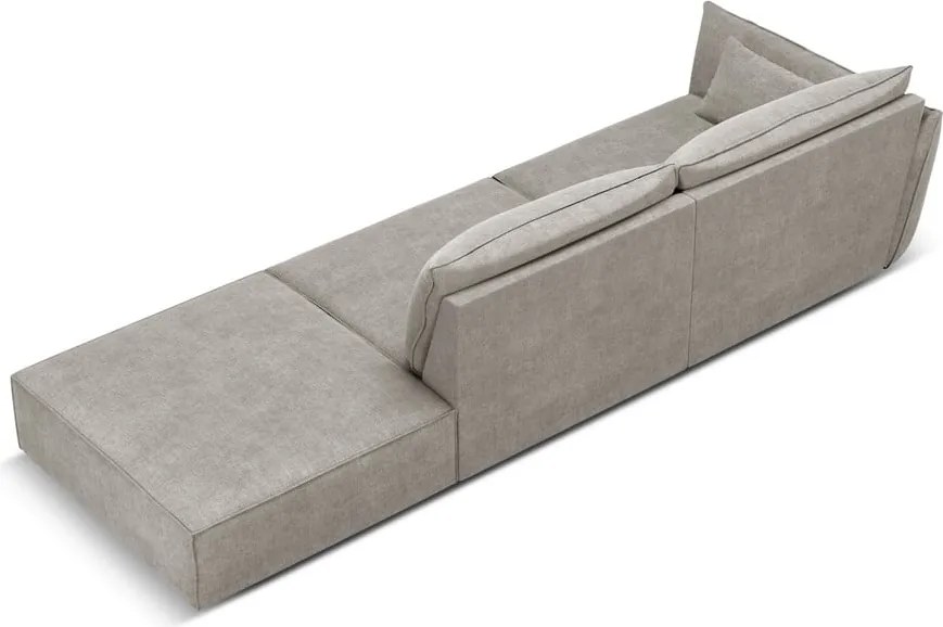 Divano angolare grigio chiaro Vanda - Mazzini Sofas
