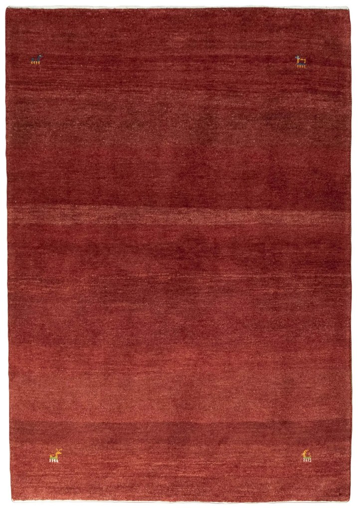 Gabbeh Tappeto 150x210 Rosso (Iran) Annodato A Mano