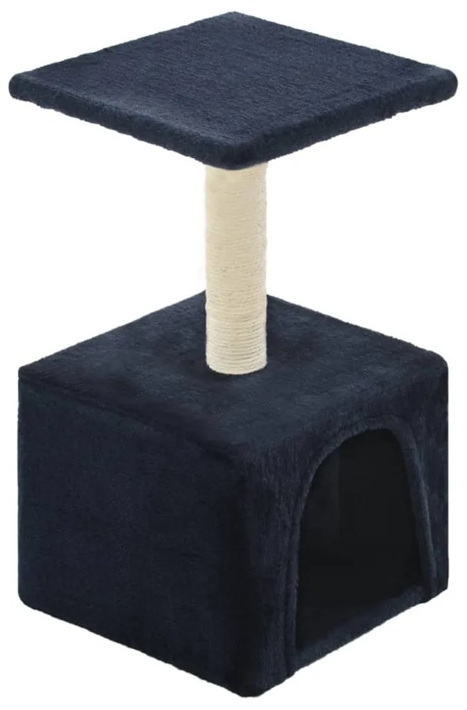 Albero per gatti con tiragraffi in sisal 55 cm blu scuro