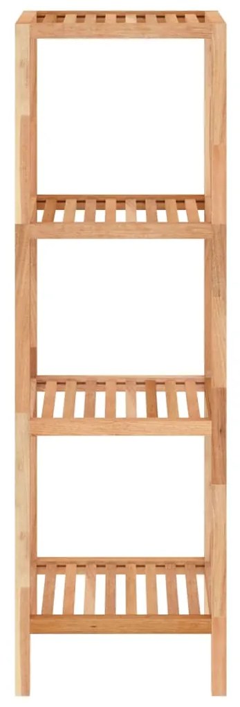 Scaffale da bagno 36x36x112 cm in legno massello di noce