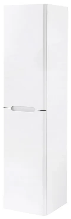 Colonna bagno sospesa 140 cm bianco lucido 2 ante soft-close Stillo