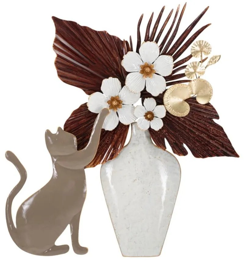 Decorazione da parete in metallo 55x60 cm Cat - Mauro Ferretti