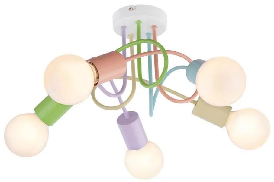 Rabalux 6340 - Lampadario a plafone LINETT 5xE27/40W/230V