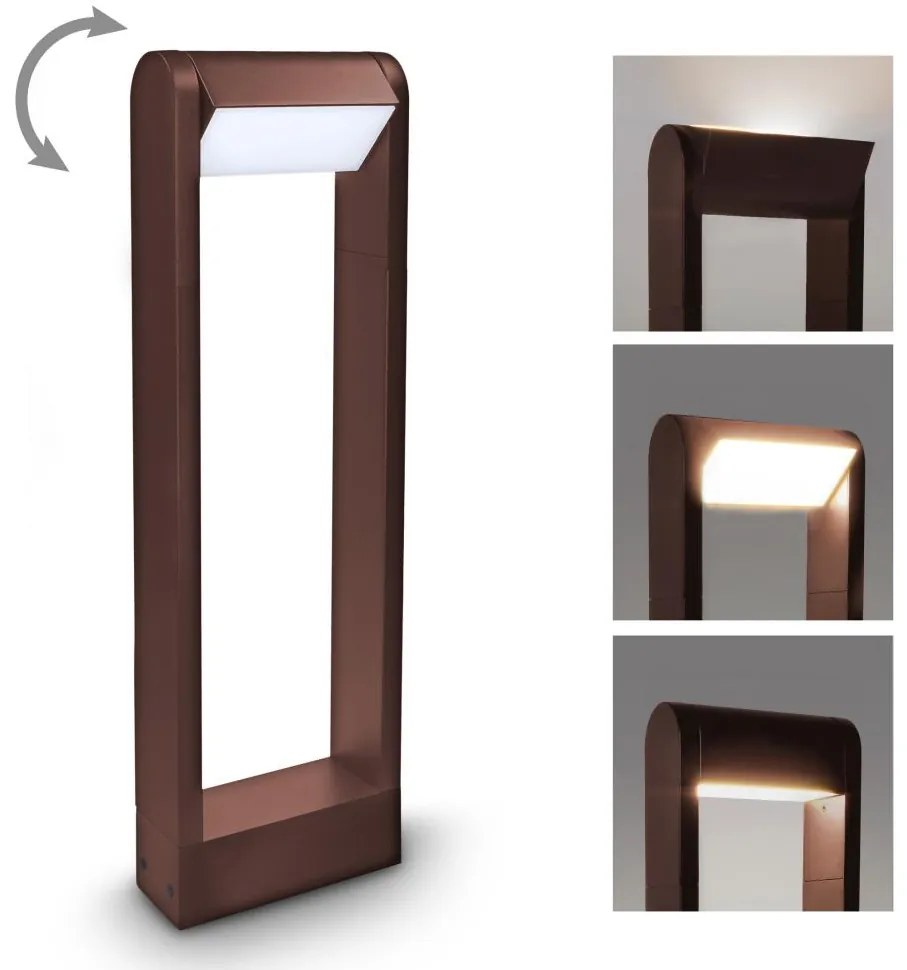 Brilagi - Lampada LED da esterno CROTONE LED/7W/230V marrone IP54 50 cm