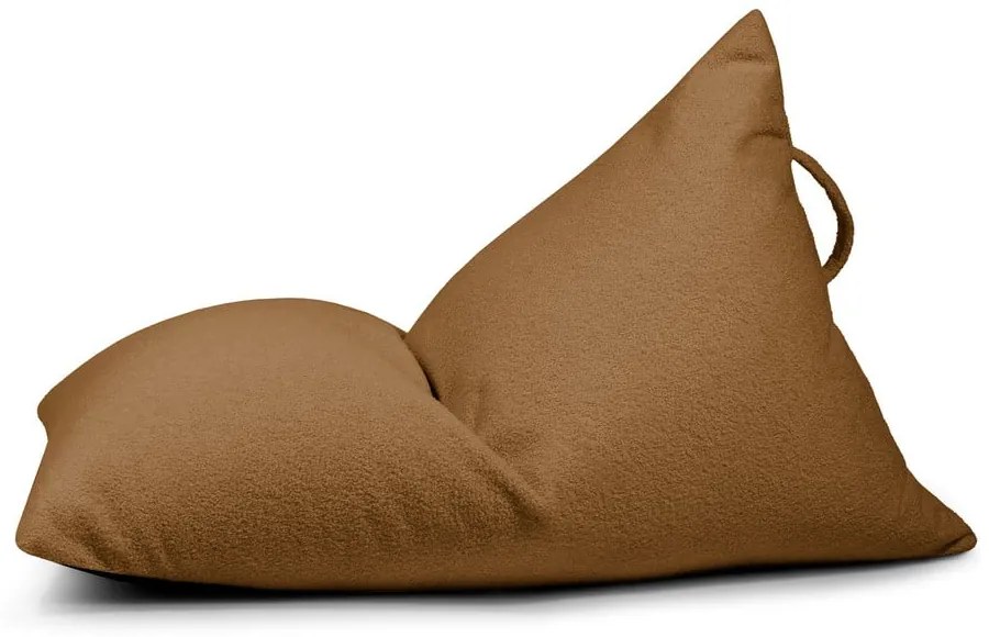 Pouf a sacco per bambini marrone con rivestimento in bouclé Razzy – SLOWDOWN
