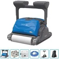 Robot Piscina Dolphin Oasis 40 Premium Con Spazzole Kanebo, Carrello E Copertura Protettiva