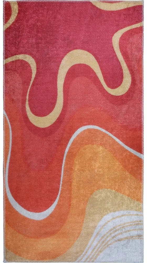 Tappeto rosso e arancione lavabile 160x230 cm Colors of Joy – Vitaus